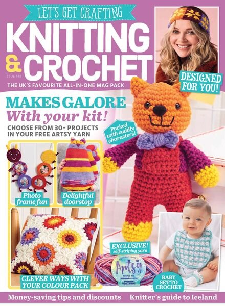 Let’s Get Crafting Knitting & Crochet – January 2023 Cover