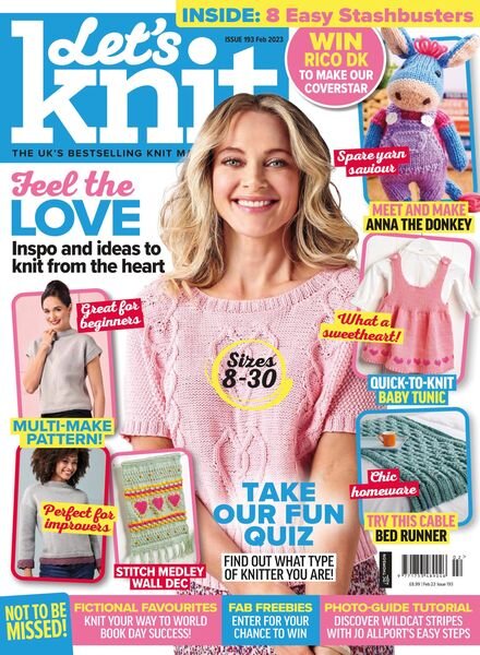 Let’s Knit – February 2023 Cover