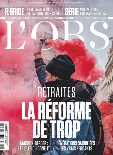 L’Obs – 19 Janvier 2023 Cover