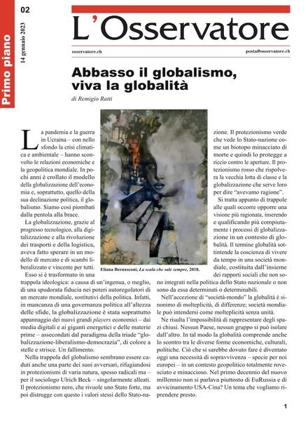 L’Osservatore – 14 gennaio 2023 Cover