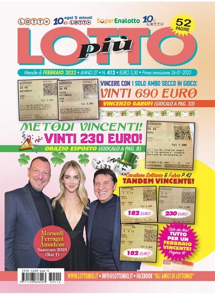 Lottopiu – Febbraio 2023 Cover