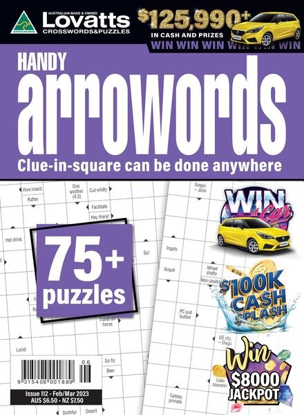 Lovatts Handy Arrowords – 22 January 2023 Cover
