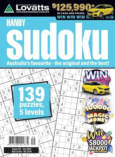 Lovatts Handy Sudoku – February 2023 Cover