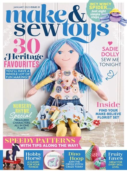 Make & Sew Toys – January 2023 Cover