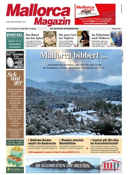 Mallorca Magazin – 26 Januar 2023 Cover