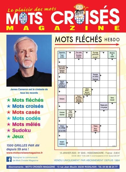 Mots Croises Magazine – 12 janvier 2023 Cover