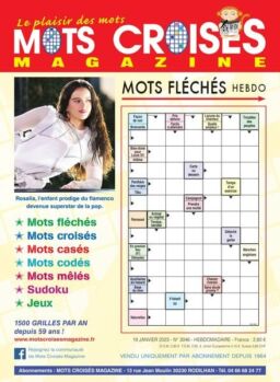 Mots Croises Magazine – 19 janvier 2023