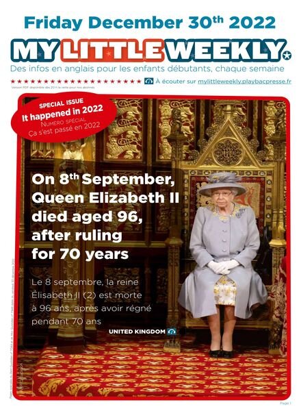 My Little Weekly – 30 decembre 2022 Cover