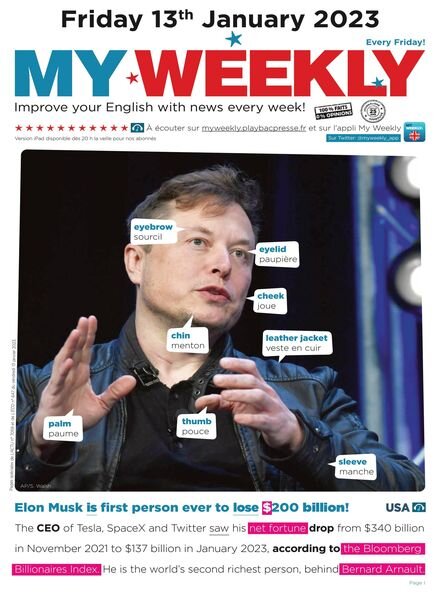My Weekly Fr – 13 janvier 2023 Cover