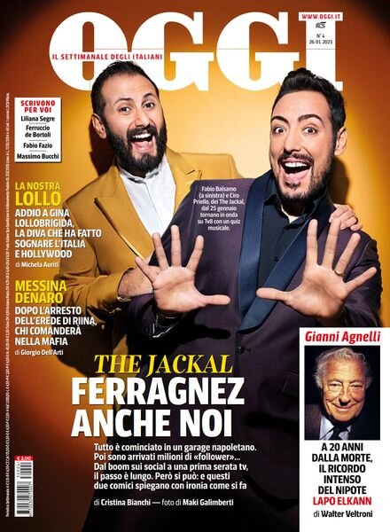Oggi – 26 gennaio 2023 Cover