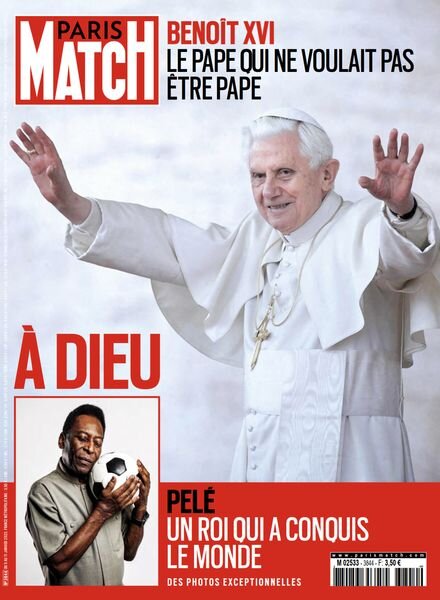 Paris Match – 05 janvier 2023 Cover