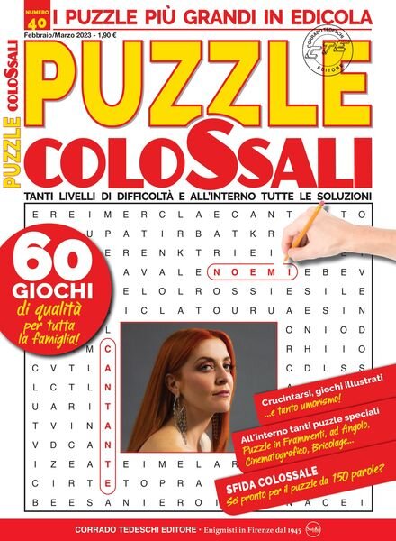Puzzle Colossali – gennaio 2023 Cover