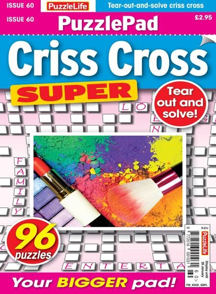 PuzzleLife PuzzlePad Criss Cross Super – 29 December 2022 Cover