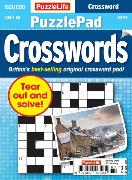 PuzzleLife PuzzlePad Crosswords – 29 December 2022 Cover