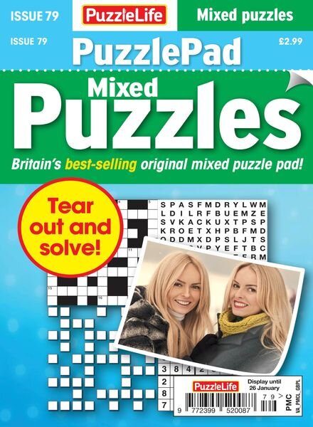 PuzzleLife PuzzlePad Puzzles – 29 December 2022 Cover