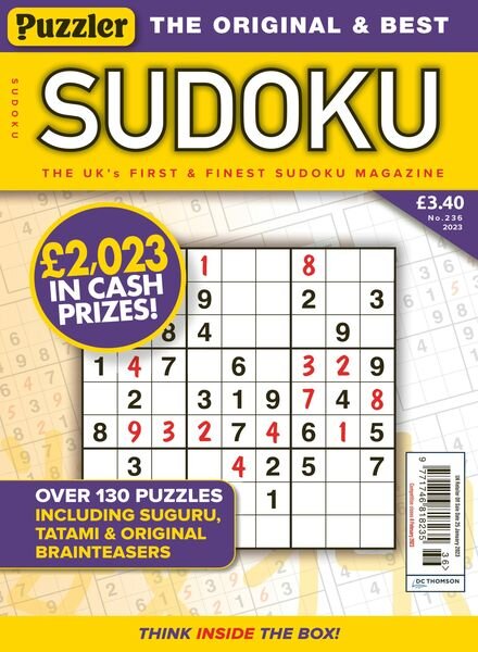 Puzzler Sudoku – December 2022 Cover