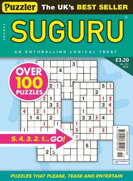 Puzzler Suguru – January 2023 Cover