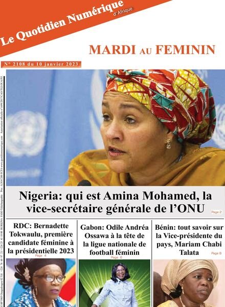 Quotidien Numerique d’Afrique – 10 janvier 2023 Cover