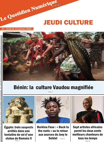 Quotidien Numerique d’Afrique – 12 janvier 2023 Cover