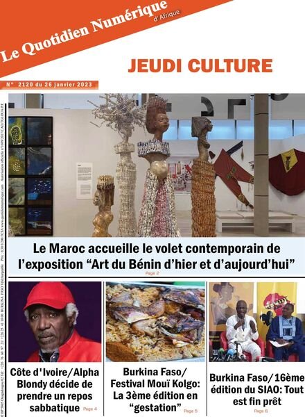 Quotidien Numerique d’Afrique – 26 janvier 2023 Cover