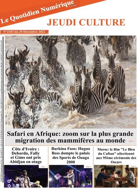 Quotidien Numerique d’Afrique – 29 decembre 2022 Cover