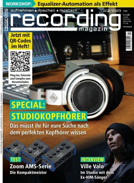 Recording Magazin – Februar 2023 Cover