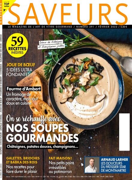 Saveurs France – Fevrier 2023 Cover