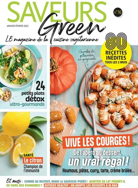 Saveurs Green – Janvier-Fevrier 2023 Cover