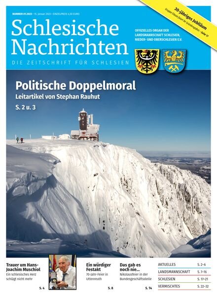 Schlesische Nachrichten – Nr 1 2023 Cover