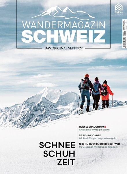 SCHWEIZ Das Wandermagazin – 03 Januar 2023 Cover