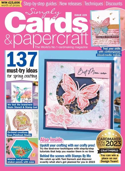 Simply Cards & Papercraft – January 2023 Cover