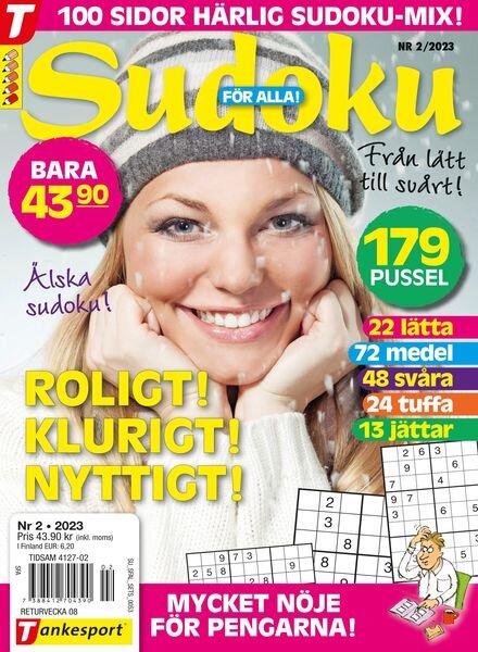 Sudoku fOr alla – 26 januari 2023 Cover