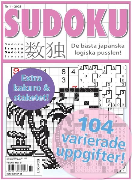 Sudoku Frossa – 12 januari 2023 Cover