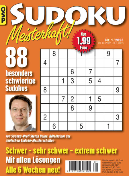 Sudoku Meisterhaft – Nr 1 2023 Cover