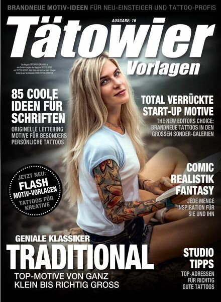 Tatowier-Vorlagen – Februar 2023 Cover