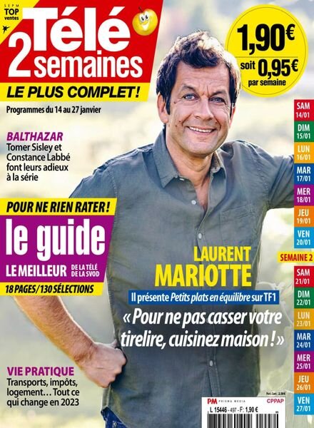 Tele 2 Semaines – 14 Janvier 2023 Cover