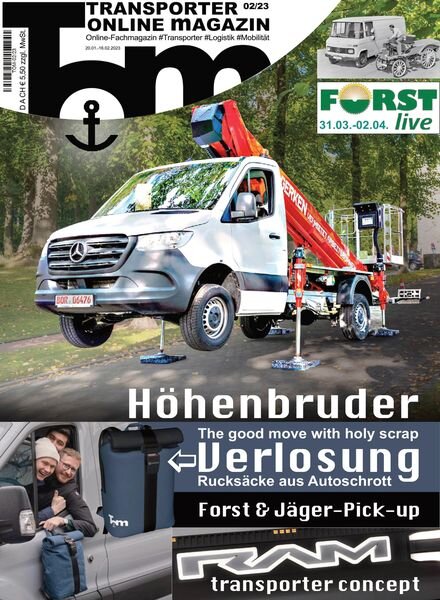Transporter Online – Februar 2023 Cover