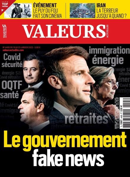 Valeurs actuelles – 19 janvier 2023 Cover