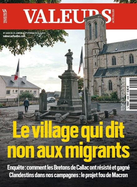 Valeurs actuelles – 26 janvier 2023 Cover