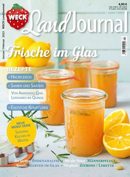 Weck LandJournal – Januar 2023 Cover