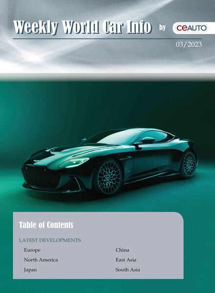Weekly World Car Info – 21 January 2023 Cover