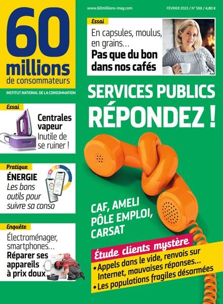60 Millions de Consommateurs – Fevrier 2023 Cover