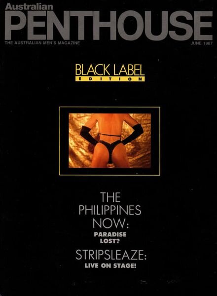 Australian Penthouse – June 1987 Black Label Cover