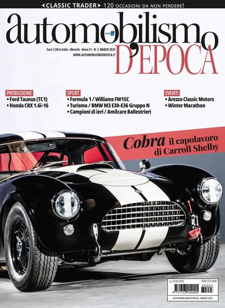 Automobilismo d’Epoca – febbraio 2023 Cover