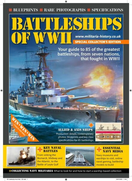 Battleships of WWII – February 2023 Cover