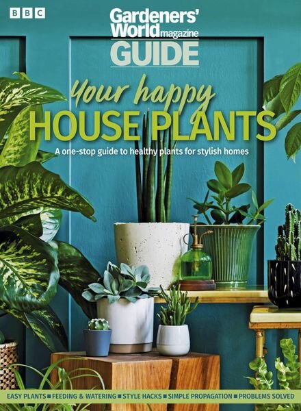 BBC Gardeners’ World Magazine Guide Your Happy Houseplants – January 2023 Cover