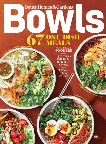 Better Homes & Gardens Bowls – January 2023 Cover