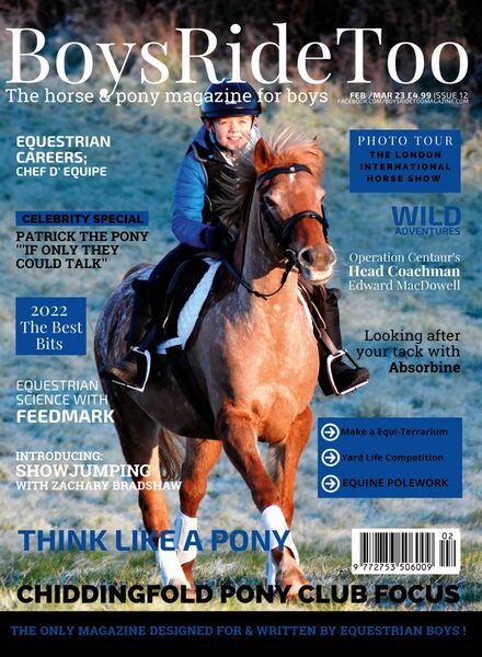 Boys Ride Too – Issue 12 – February-March 2023 Cover