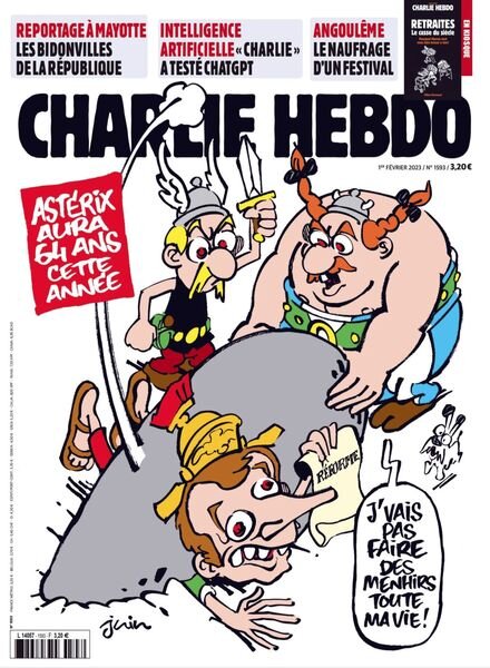 Charlie Hebdo – 1 Fevrier 2023 Cover