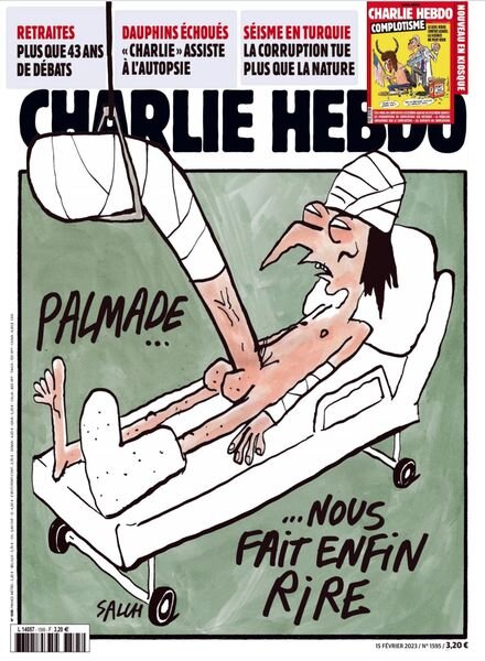 Charlie Hebdo – 15 Fevrier 2023 Cover